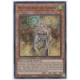 YU-GI-OH! Witchcrafter Genni - MAMA-EN023 - Ultra Rare - 1st Edition - Collectible Card Game Single - Age 13+
