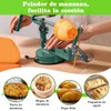Pelador de Manzana, Máquina Rebanador de Patatas Manual Multifunción Verde
