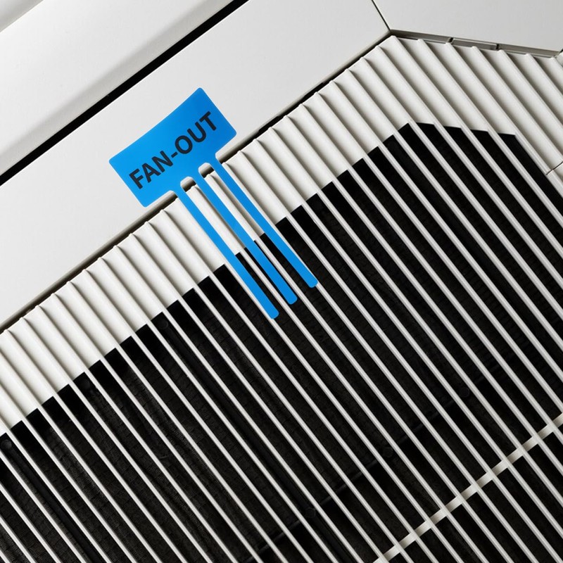 FUNOMOCYA Ir Conditioner Airflow Indicating Stickers 50 Pieces Self Adhesive