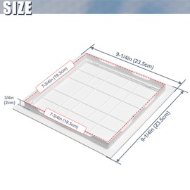 Flamorrow White Plastic Access Panel for Drywall, 8 x 8 inch Plumbing Access Panels for Drywall, Reinforced Wall Access Door for Plumbing, Heating, Electricity