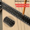 MTSDM Multi Angle Measuring Ruler, Professional 45/90 Degree Multifunctional Right