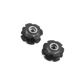 Motoforti 2Pcs Metal MTB Bike Cycling Bicycle Flanged Headset Star Nut for 28.6mm Fork Long-lasting