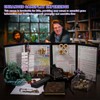 CZYY DM Screen 4-Panel Cardboard Game Master Screen with Erasable
