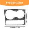 Car Cup Holder Cover Trim, Carbon Car Centre Console Water