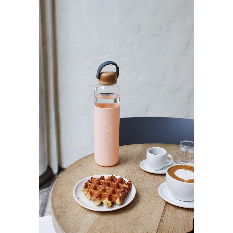 Full Circle 25 oz. Glass Water Bottle - Blush