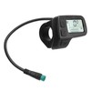 Electric Bicycle LCD Display Waterproof Connector Data Display Meter 24V