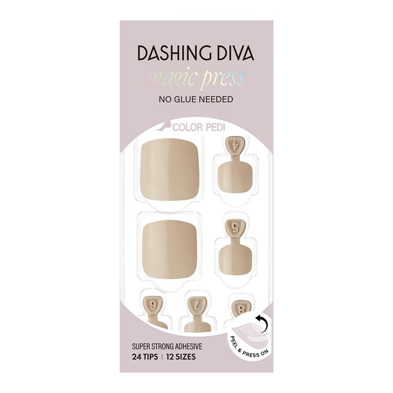 Dashing Diva Magic Press Pedicure Cream Beige / 데싱디바 매직프레스