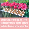 LaLaGreen Deck Railing Planter Outdoor (2 Pack, 30") Rectangular Window