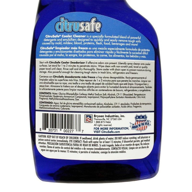 Citrusafe Cooler Cleaner, Eco-Friendly, For Coolers, Freezers, Refrigerators & More