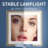 DOWRY Tabletop LED Lighted 5X Magnifying Makeup Mirror Square with