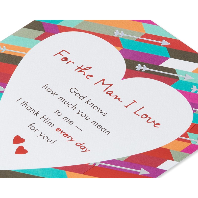 American Greetings Religious Valentine's Day Card for Him (I Thank