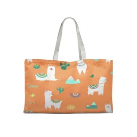 Le Jardin du Lin Printed Shopping Bag, Foldable, Fabric Bag with Two Long Handles, Size: 47 x 42 cm