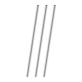 3PCS 304 Stainless Steel Round Tubes, 8mm OD 1mm Wall Thick 300mm Length Seamless Metal Straight Pipe for Home, Gardening Decoration,Industry Machinery, DIY Crafts