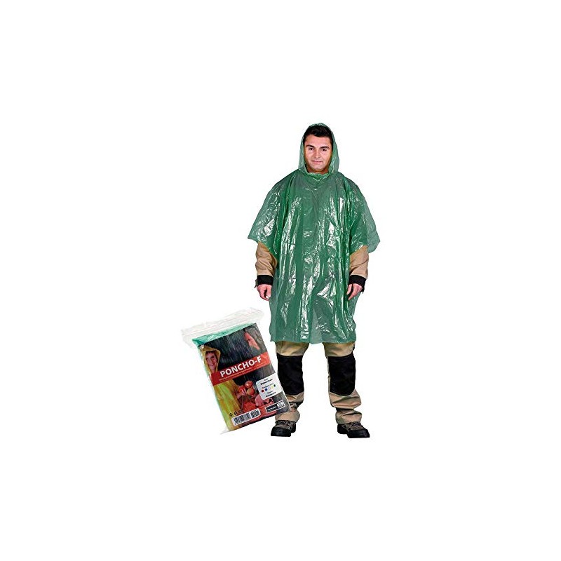 Disposable Waterproof Poncho (1 Unit)