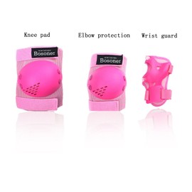 BOSONER Kids/Youth Knee Pads Elbow Pads Wrist Guards Set for 3-15 Years, Child Protective Gear Set for Multi-Sports Outdoor, Roller Skates, Cycling, BMX Bike