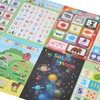 12PCS Educational Posters for Kids Cartoon Learning Poster Waterproof English
