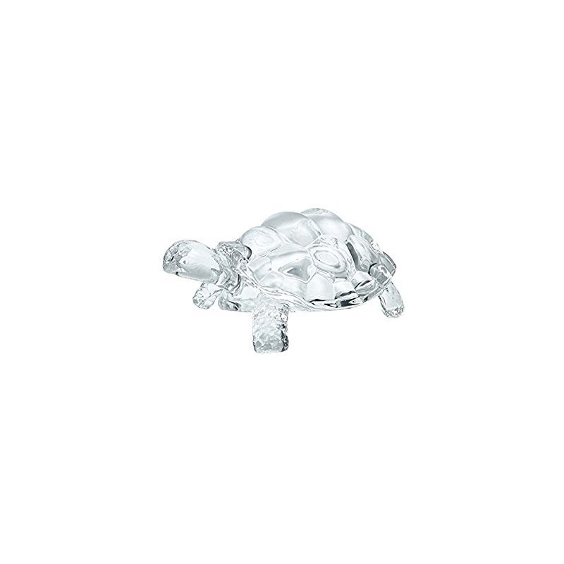 N R Creations Feng Shui Clear Crystal Turtle Vaastu Gift