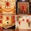 10 Pcs Star Explosion Starburst Balloons One-Piece Foil Cone Balloons