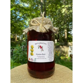 Red Cardinal Store Gentian Root (Gentiana Lutea) Tincture Herb Extract Double Extraction - 32 oz, Alcohol-infused