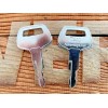 Aftermarket 2 keys - 26322-42311 T800 Ignition Key For Various TCM Wheel Loader Models