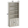 IRONCK Industrial Bookshelves and Bookcases with Doors Floor Standing 6