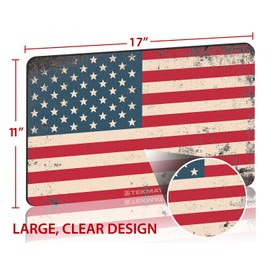 TekMat Old Glory - US Flag Cleaning Mat / 11 x 17 Thick, Durable, Waterproof/Full Color Handgun Cleaning Mat/Armorers Bench Mat/Red, White, Black