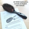 VESS Combing Mix Cushion Brush C-501, Wild Pig Bristle and