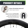 Unisex Tubeless Valves Bicycle Valves High Quality Chrome Plated Brass
