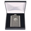 Son Xmas Engraved 6oz Stainless Steel Hip Flask with Pewter