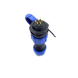 bayzconn SP17 7-Pin Connector Aviation Plug, IP68 Male Plug and Female Socket Cable Connector 7 Pin Mounting on Rear Nut Aviation Plug 400V 5A