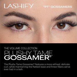 Lashify Plushy Tame 13mm Gossamer Lashes in Black, Easy DIY False Lashes for a Voluminous Yet Still Natural Look