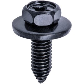 Rexka 10pcs M6-1.0 Tapping Screw Bolt for Jeep Dodge Ram Grand Cherokee Wrangler JK Dodge Ram - Convertible Top Mounting Plate/Fuel Filler Door/Headlight Mounting/Pickup Box