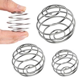 3 Pcs Stainless Steel Protein Shaking Cup Metal Ball, Stainless Steel Bottle Mixer Ball, Protein Shaker Wire Whisk Milkshake Blender Balls for Shaker Bottle Shakes Formula Mixing Stirring
