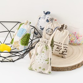 DAHI Jute Sacks, Pack of 25 - Natural Small Bags Gift Bags Jute Sacks Jute Bags