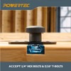 POWERTEC Toggle Clamp Set for T track, 500 lbs Holding