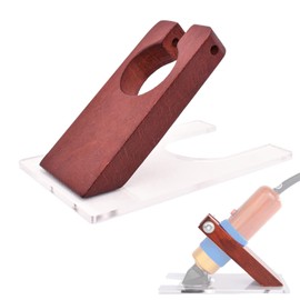 zalati Carpet Cutter Holder, Carpet Tufting Shear Guide, Wooden Shelf for 200W Carpet Surface Scissors, Red Wood
