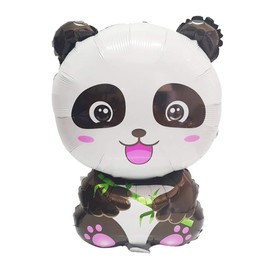 Morndew 2 PCS Bamboo Eating Panda Foil Balloons for Kids Themed Party Festival Party Birthday Party Baby Shower Wedding Party Decorations