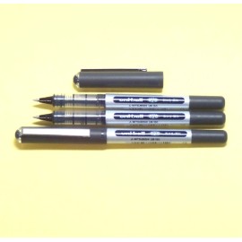 Uni-Ball Extra Fine 0.5mm Black Ink Gel Pens Pack of 3 Smooth Office Writing Tools