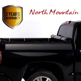 North Mountain Soft Vinyl Roll-up Tonneau Cover, Fit 15-20 Ford F150 Pickup 5.6ft Styleside Bed, Clamp On No Drill Top Mount Assembly w/Rails Mounting Hardware