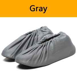 3 Pairs of Shoe Covers, Non-Slip, Washable, Reusable Shoe Covers, Breathable Dust Protection Shoe Covers (Grey, EU 36-42)