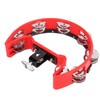 Tambourine Single Row Metal Jingle Bells Handheld Percussion Drum Instrument