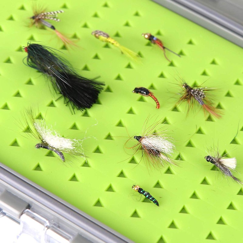 MAXIMUMCATCH Maxcatch Two-Sided Waterproof Fly Box Easy Grip Foam Jig