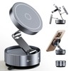 Topume Upgraded Vacuum Magnetic Phone Holder for MagSafe,Double-Foldable Suction Cup