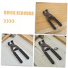 WOONEKY Handheld Leather Hole Punch Tool Ergonomic Carbon Steel Pliers
