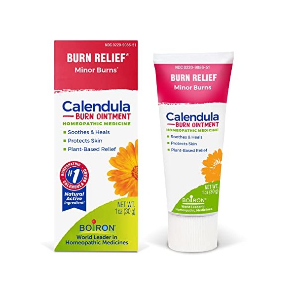 Boiron Calendula Burn Ointment for Relief from Minor Burns from Cooking, Friction, or Sunburns - 1 oz