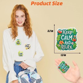 Jongdari 16pcs Mother's Day Iron on Patches, Pink Cute Cartoon Love Mom Mama Embroidered Girly Trucker Hat Sew on Applique Patches for Bags Clothes Jackets