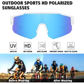 Lentes de Sol Deportivos Polarizados STORYCOAST para Pesca y Ciclismo