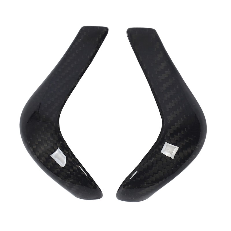 Gear Shift Knob Cover Carbon Fiber Console Shifter Head Trim