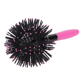 3D Curly Hair Comb Round Ball Hair Brush Detangling Eliminates Tangles Portable Massage Scalp for Salon