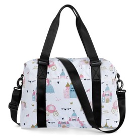 HAWEE Unisex Travel Duffel Bag Waterproof Sport Gym Bag Women Large Capacity Weekend Overnight Bag Men Lightweight Sport Duffel Bag Foldable Hand Luggage Bag for Training Fitness Swimming Yoga Camping